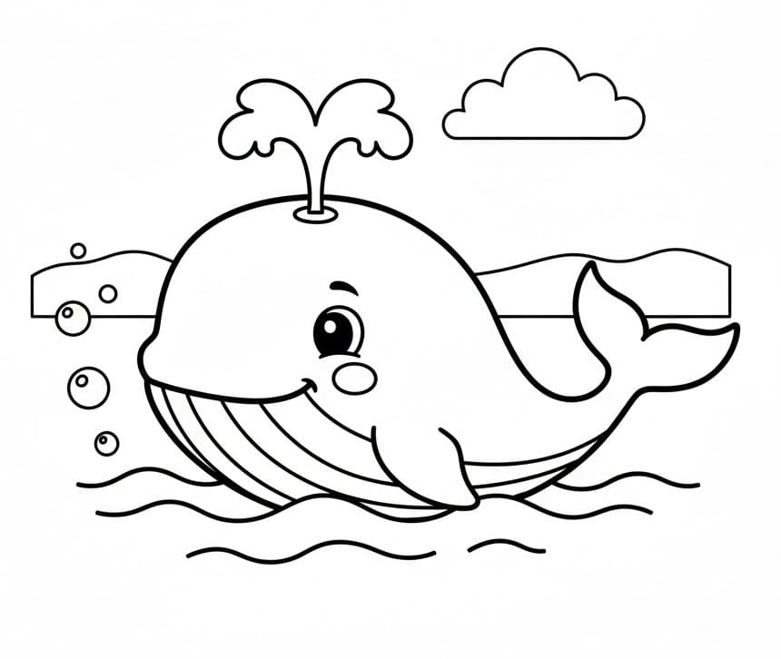 Balene da colorare