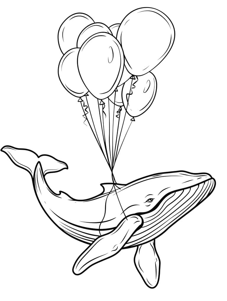 Balena Omaggio da colorare