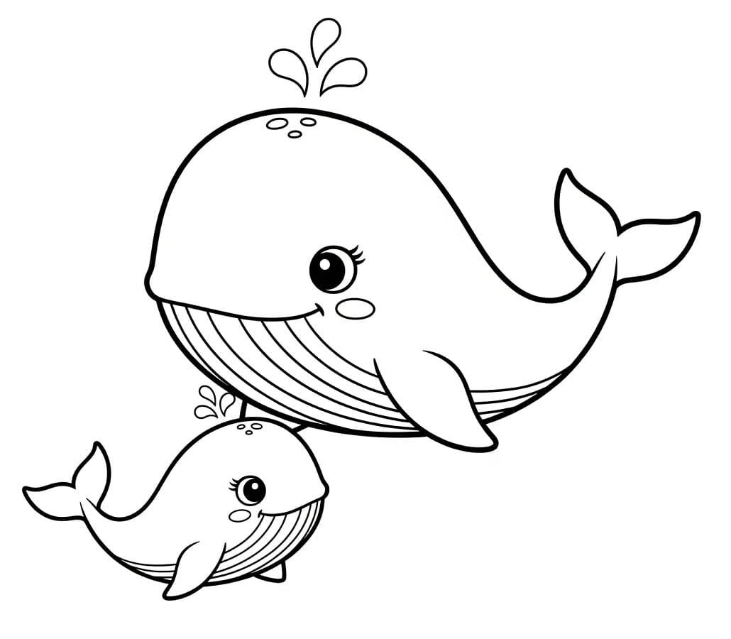 Balena da Stampare da colorare