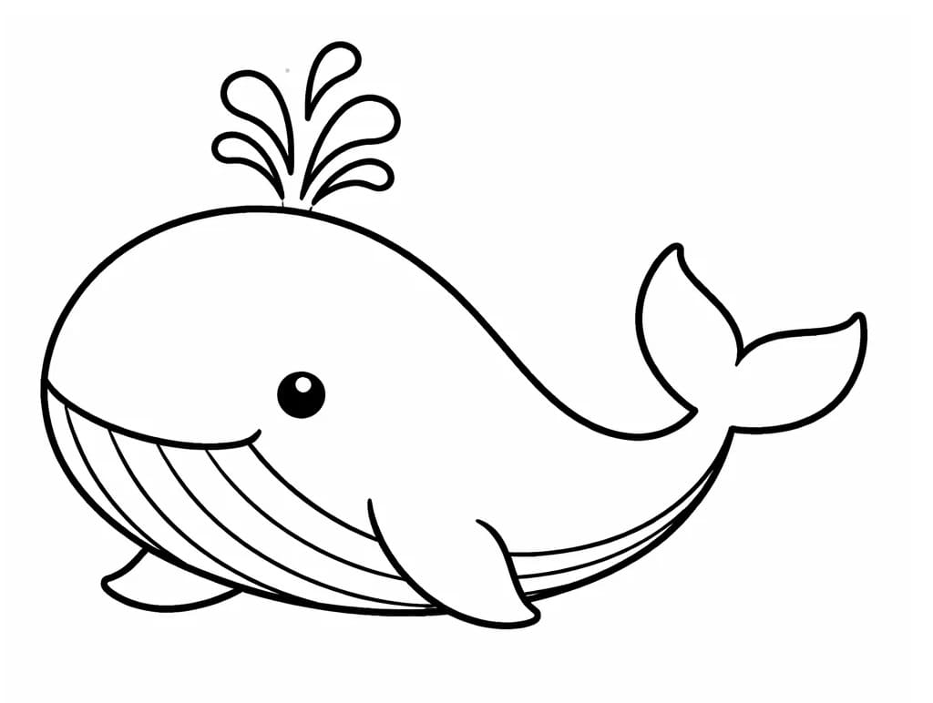 Balena da colorare