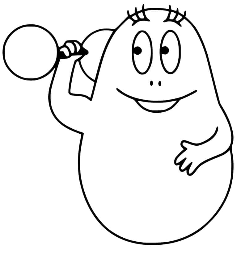 Barbapapà Carino da colorare