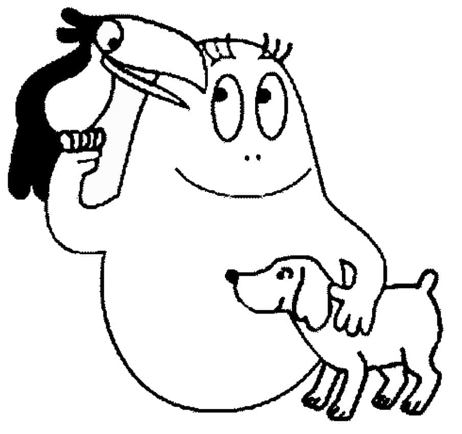 Barbapapà Gratis per Bambini da colorare