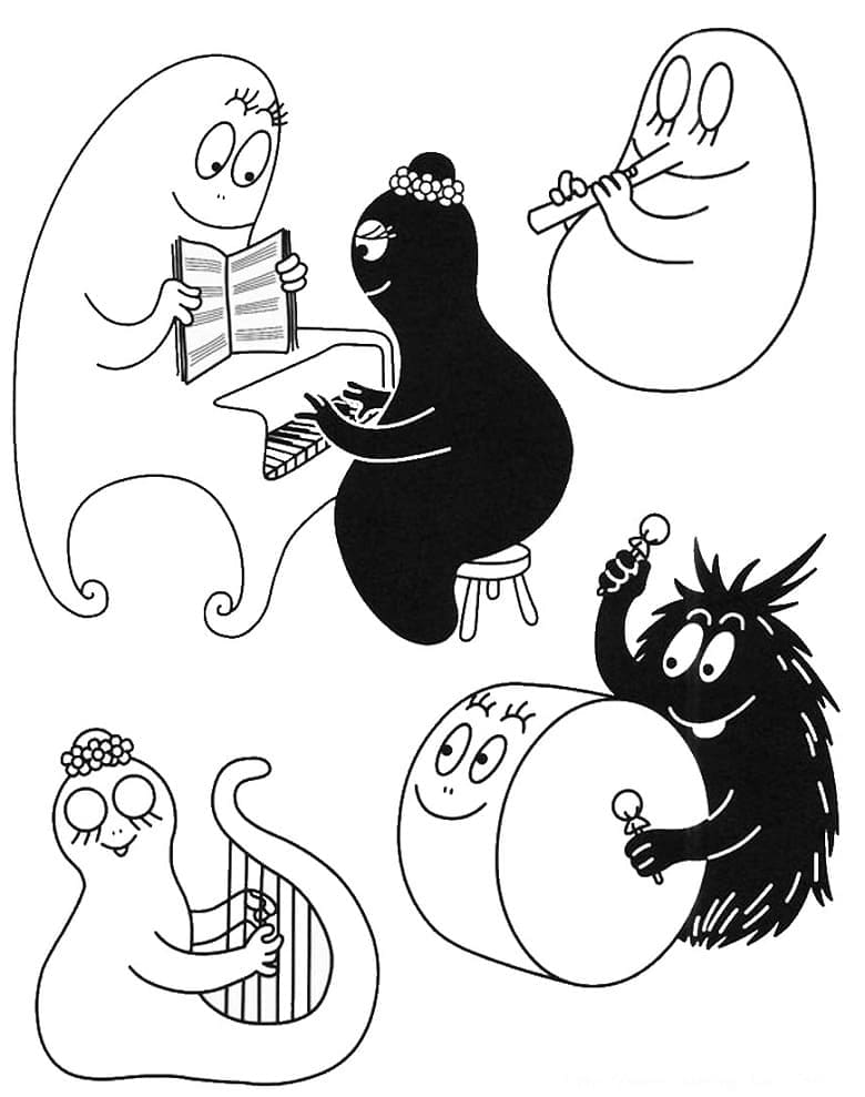 Barbapapà Omaggio da colorare