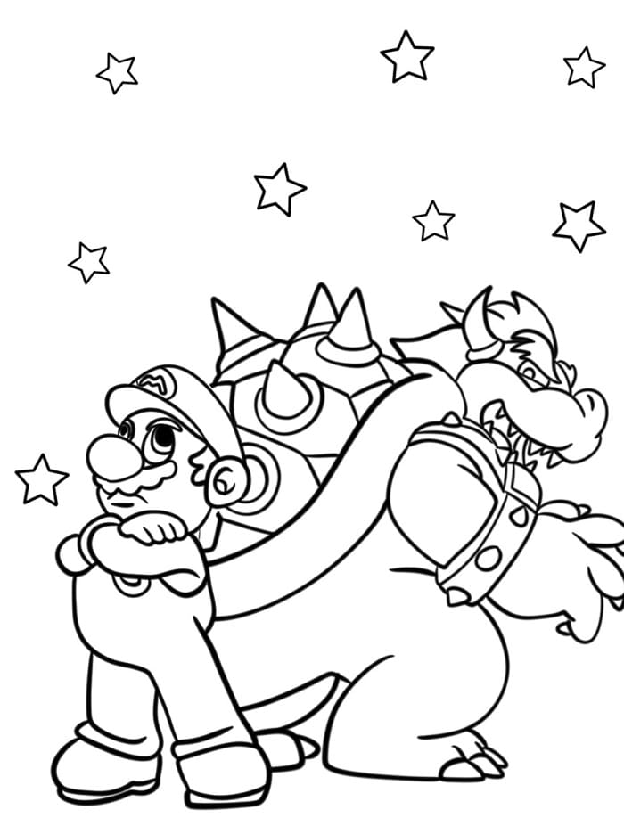 Bowser Nintendo da colorare