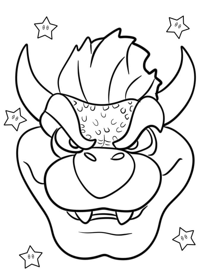 Bowser Omaggio da colorare