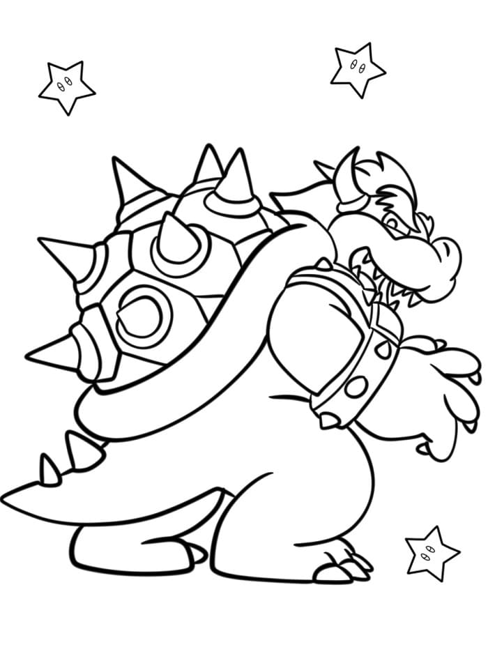 Bowser da Stampare da colorare