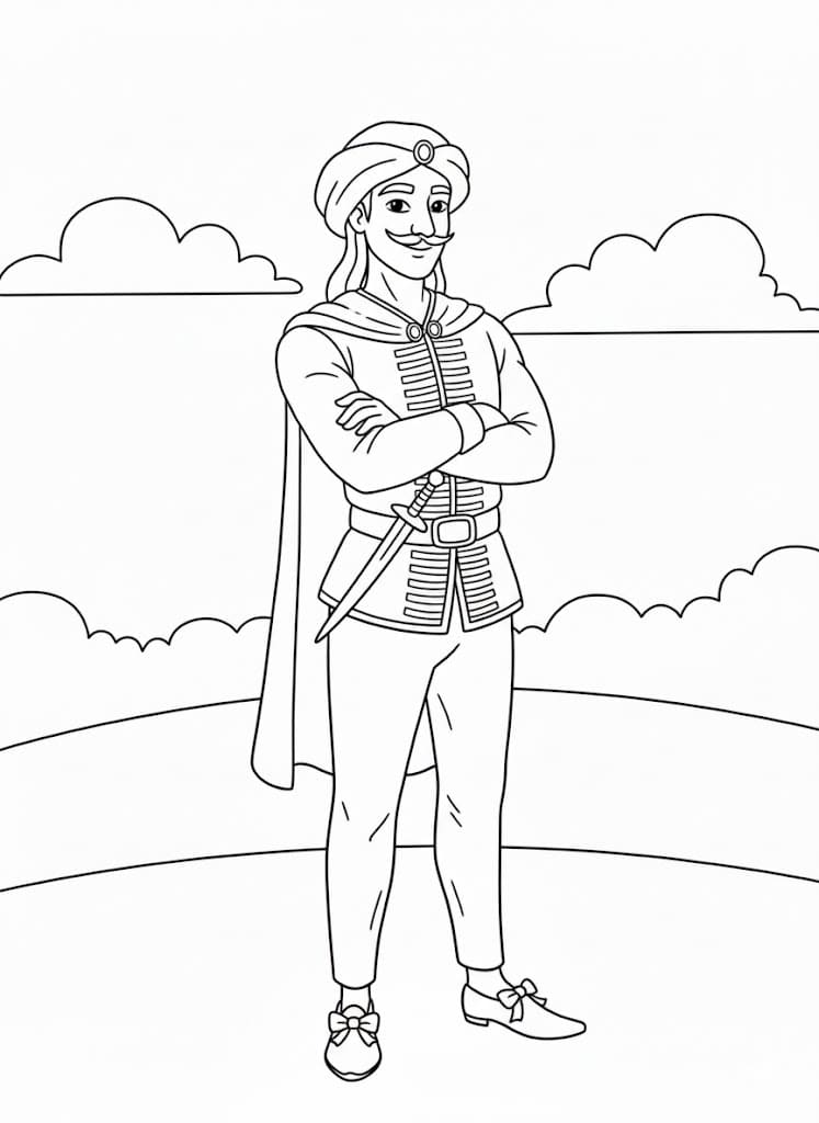 Brighella Fantastico da colorare