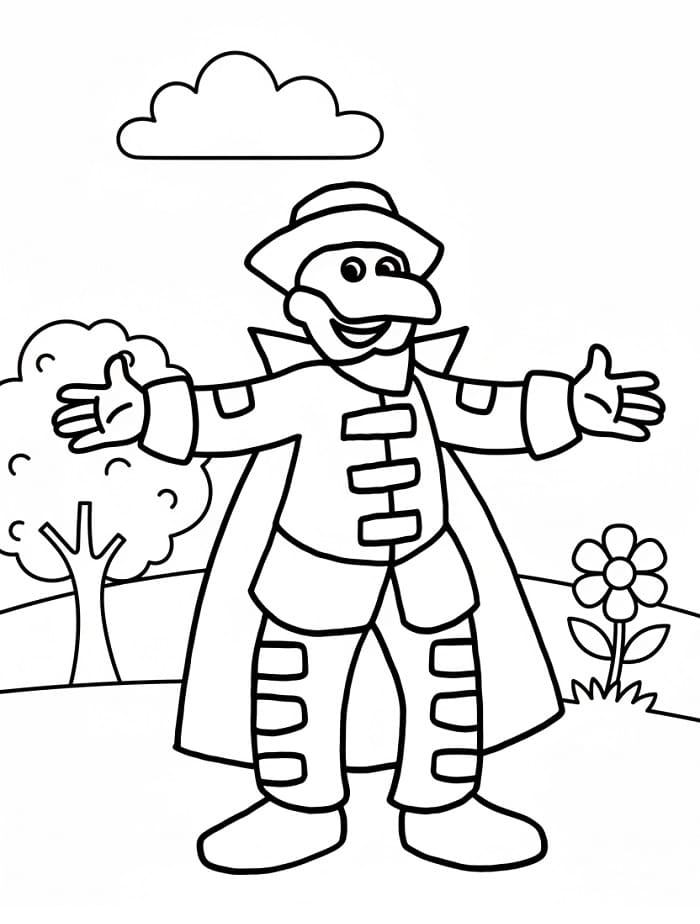 Brighella Gratis Stampabile da colorare