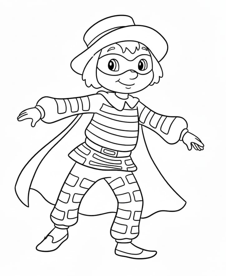 Brighella Gratis per Bambini da colorare