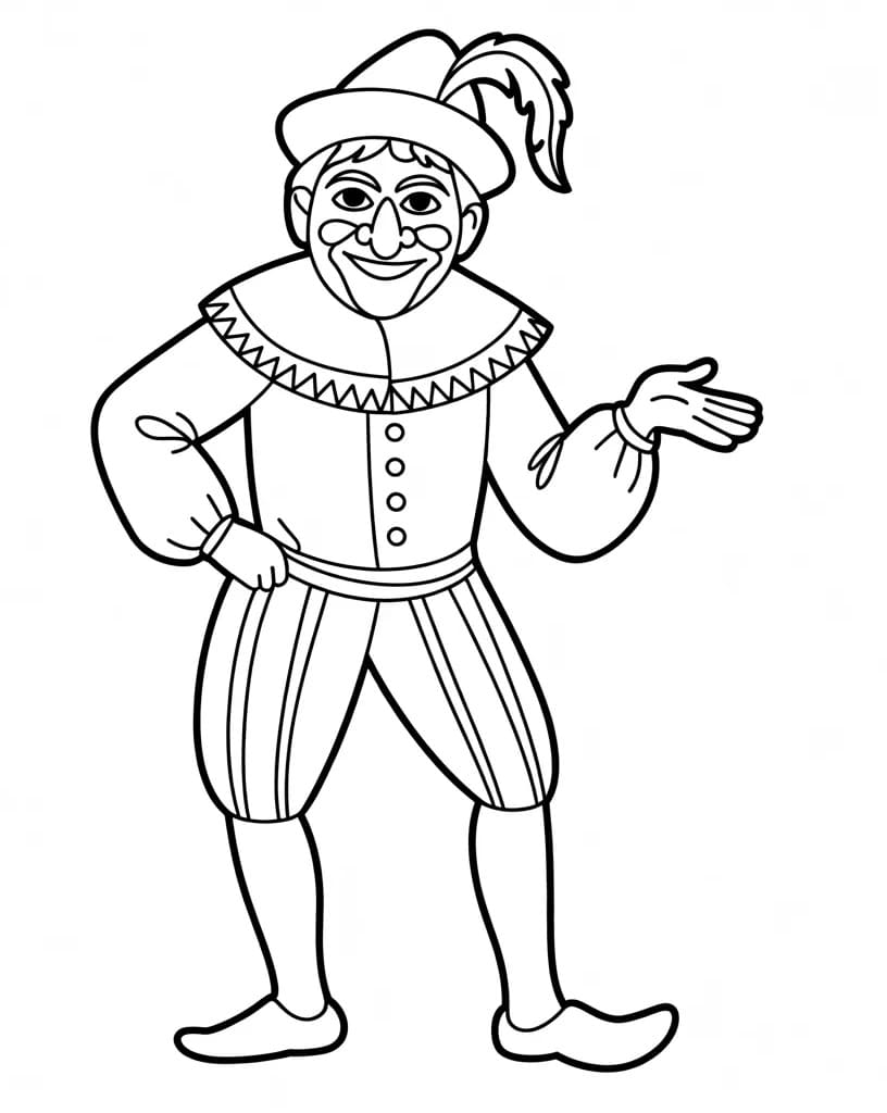 Brighella Immagine Stampabile da colorare