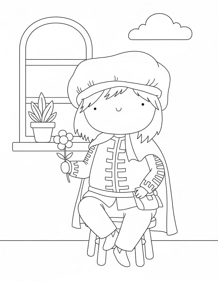 Brighella Omaggio da colorare