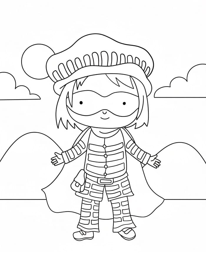 Brighella Stampabile da colorare