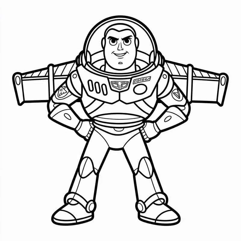 Buzz Lightyear da colorare