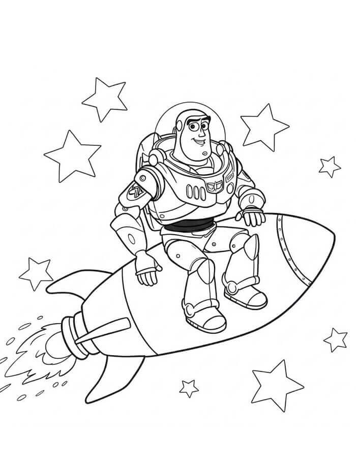 Buzz Lightyear Immagine Gratis da colorare