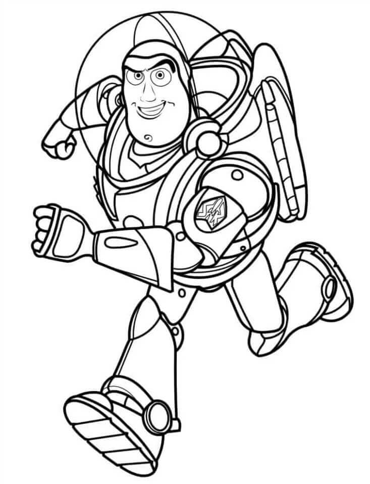 Buzz Lightyear Stampabile Gratis da colorare