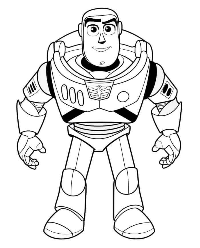 Buzz Lightyear Stampabile per Bambini da colorare