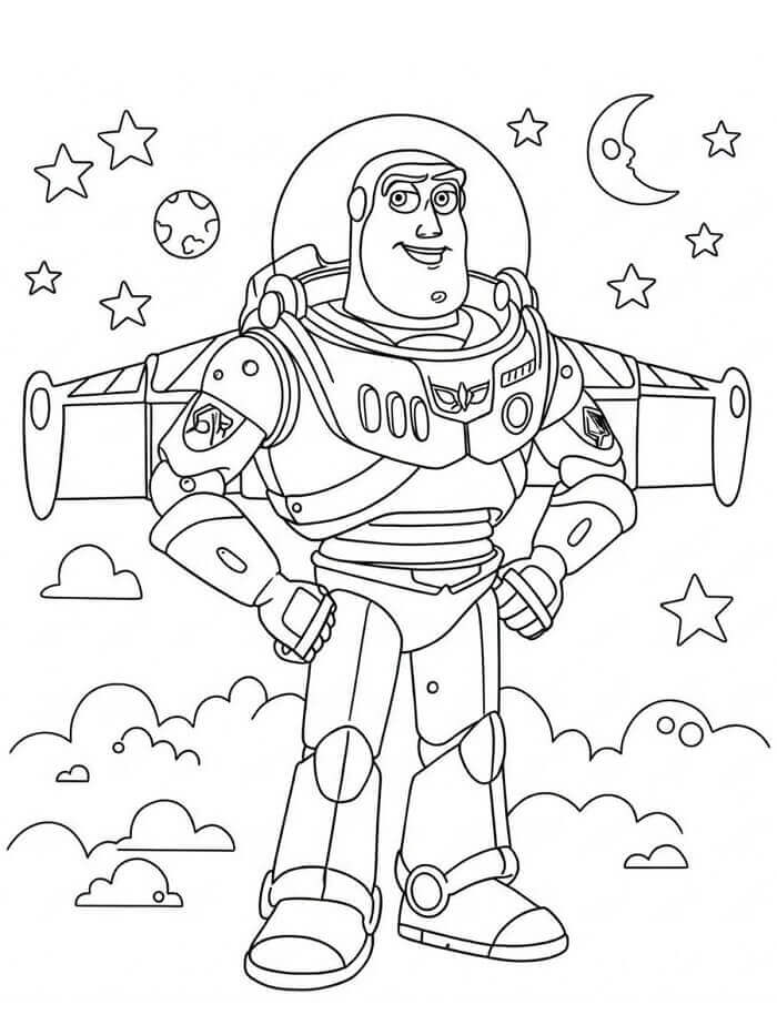 Buzz Lightyear Stampabile per Piccoli da colorare