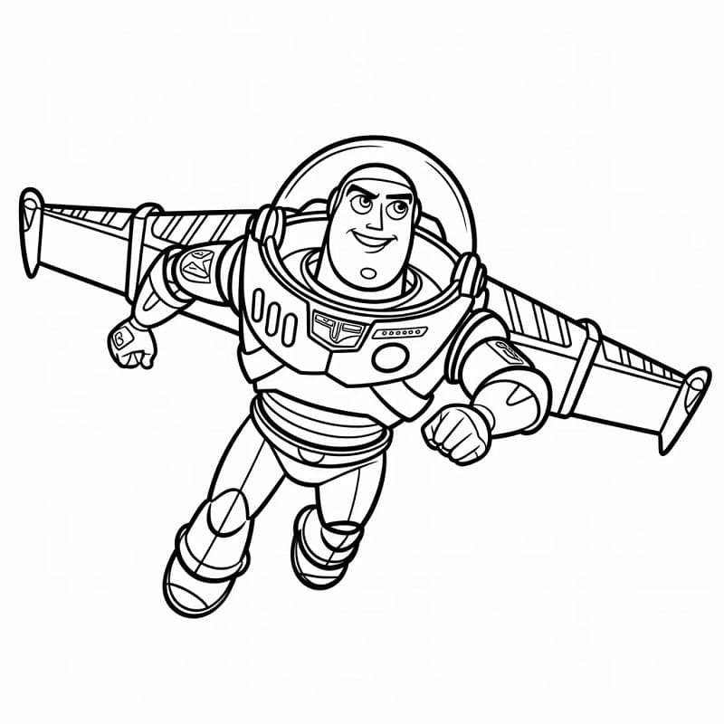Buzz Lightyear Straordinario da colorare