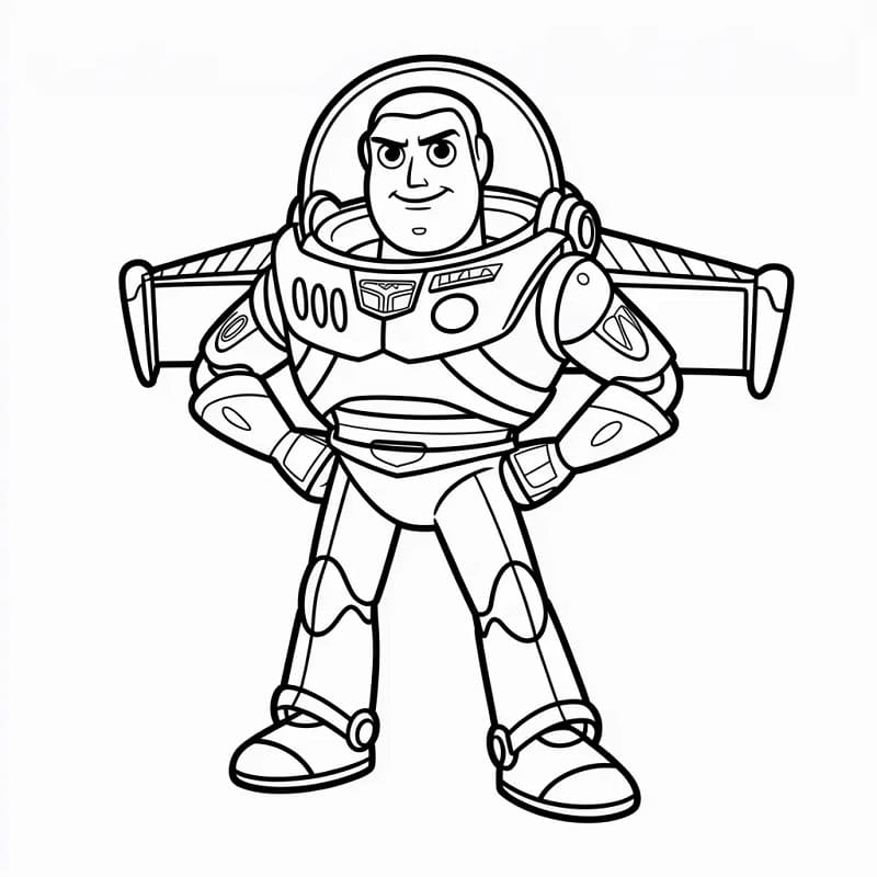 Buzz Lightyear Toy Story da colorare
