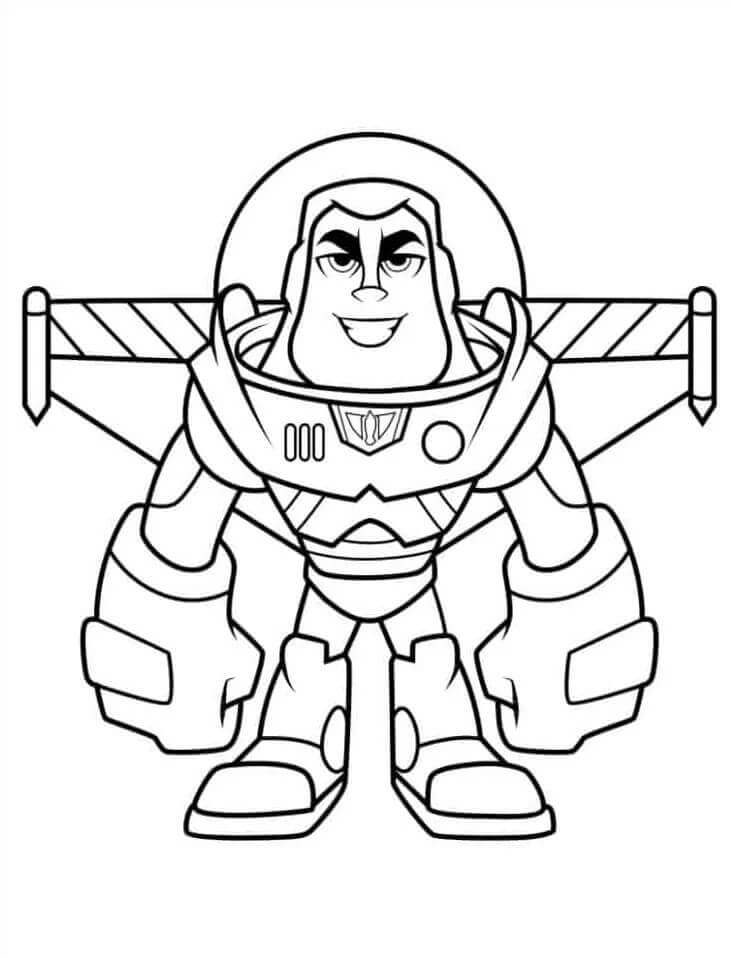 Buzz Lightyear della Disney da colorare