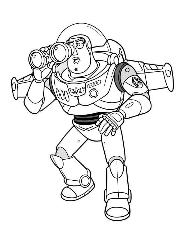Buzz Lightyear nella Disney da colorare