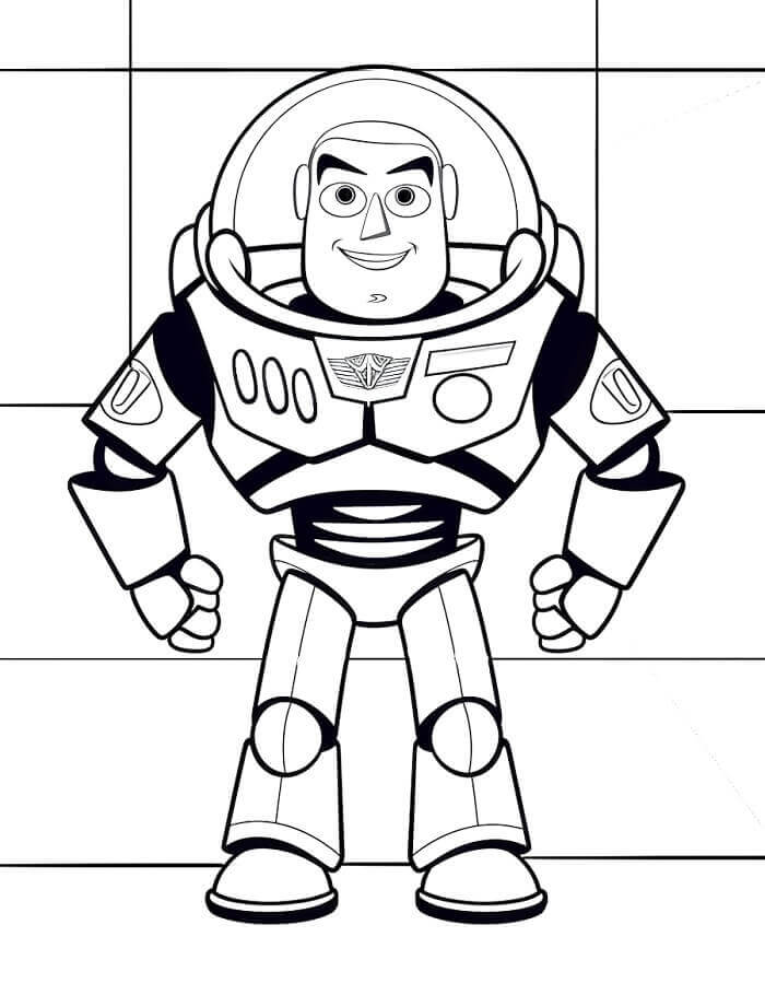 Buzz Lightyear per Bimbi di 2 Anni da colorare