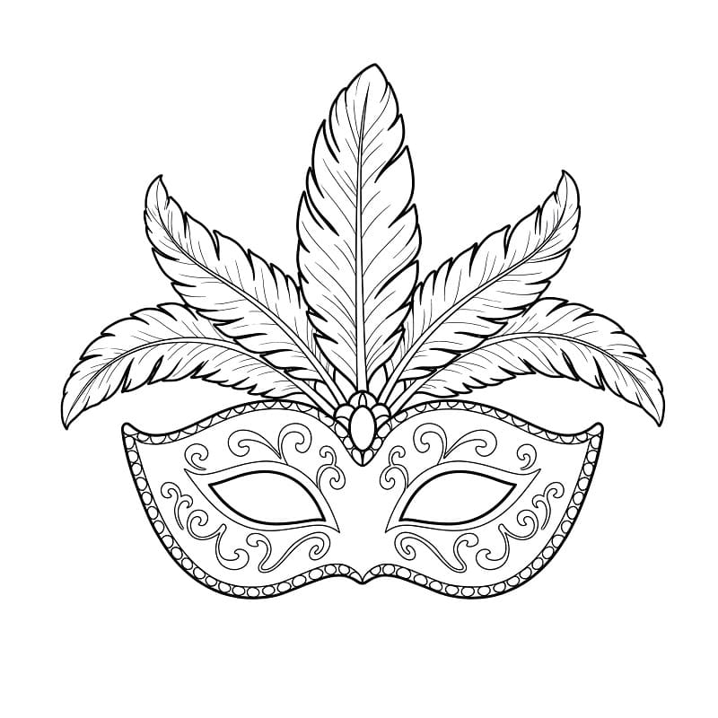 Carnevale Gratuito da colorare