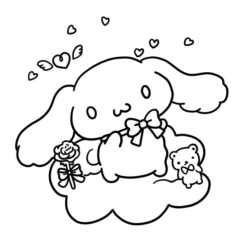 Cinnamoroll Cartone da colorare