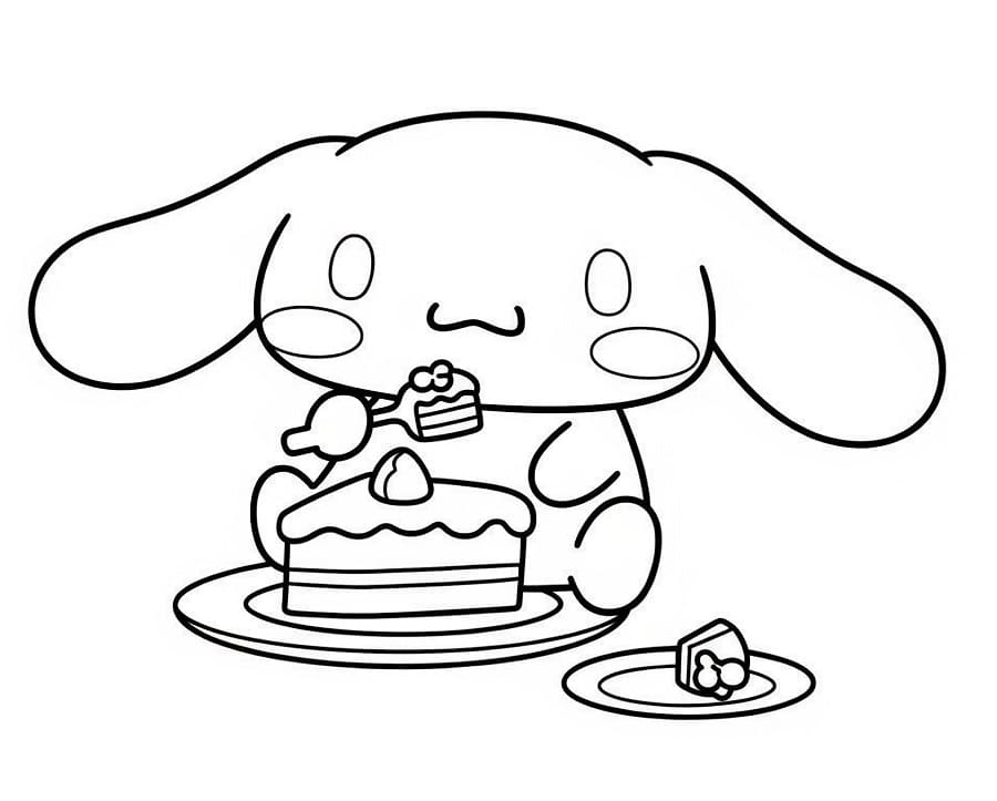 Cinnamoroll Elegante da colorare