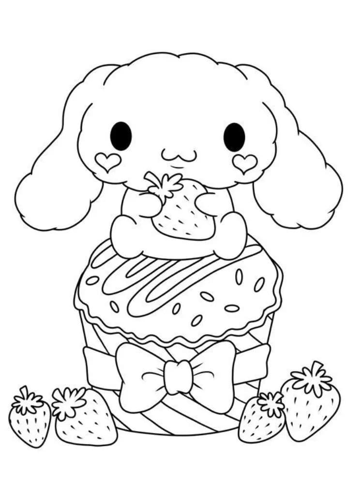Cinnamoroll Kawaii da colorare