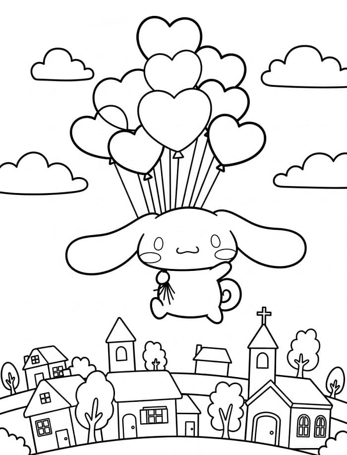 Cinnamoroll Stampabile Gratis da colorare