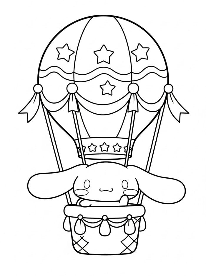 Cinnamoroll nel Sanrio da colorare