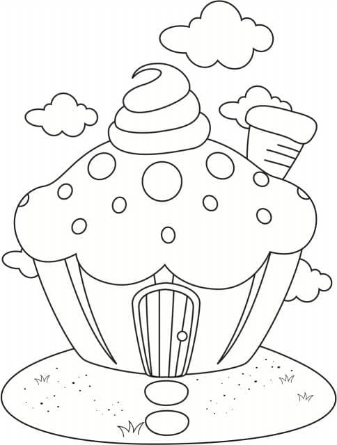 Cupcake (2) da colorare