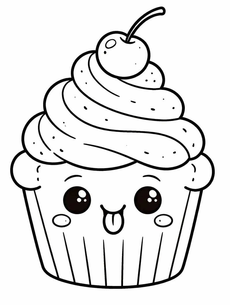 Cupcake Cibo da colorare