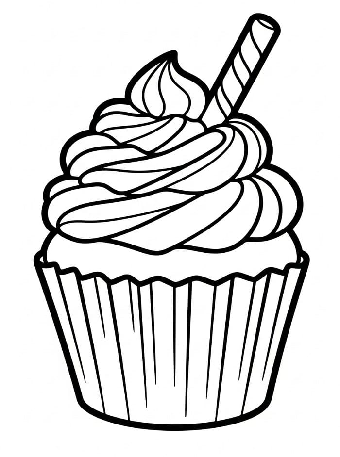 Cupcake Dolce da colorare
