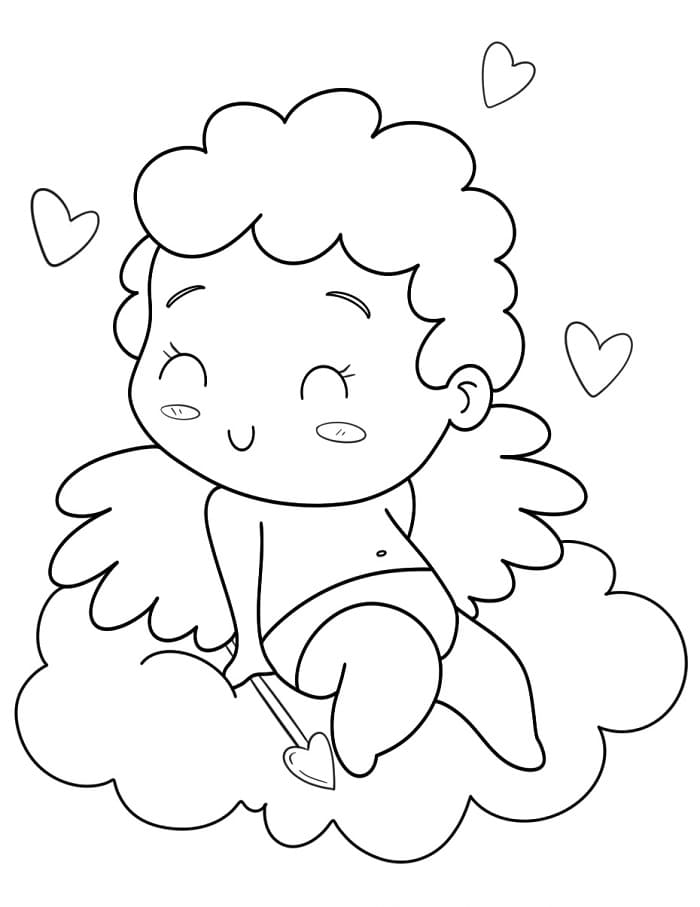 Cupido Animato da colorare