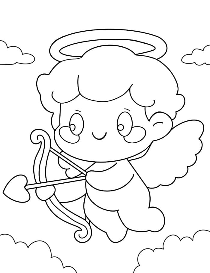 Cupido Cartone da colorare
