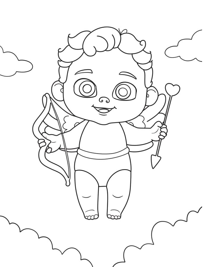 Cupido Stampabile da colorare