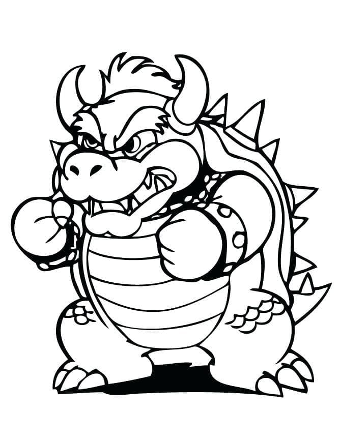 Gratis Bowser Stampabile da colorare