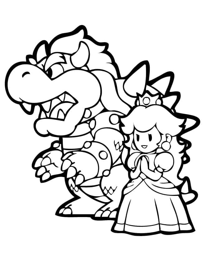 Gratis Bowser da Stampare da colorare