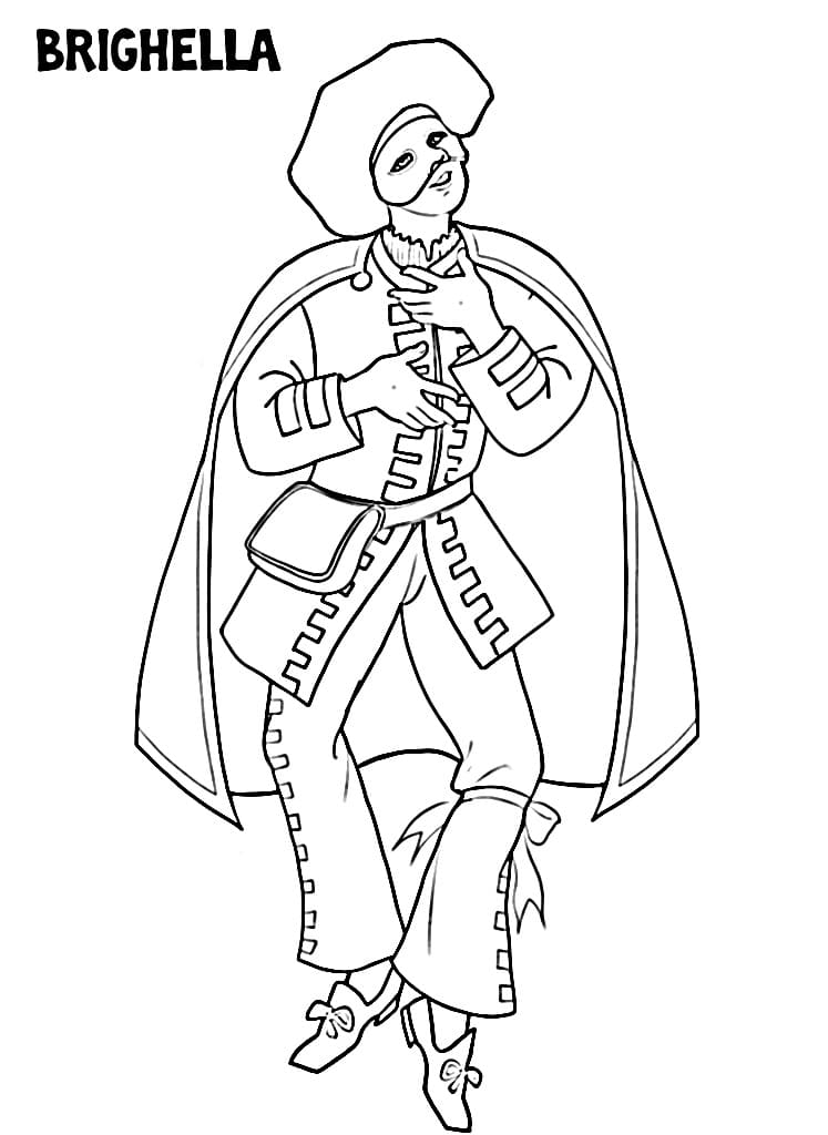 Gratis Brighella da Stampare da colorare