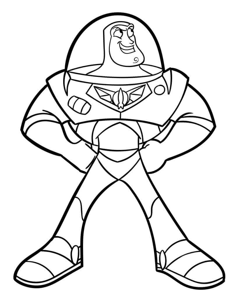 Gratis Buzz Lightyear per Bimbi da colorare