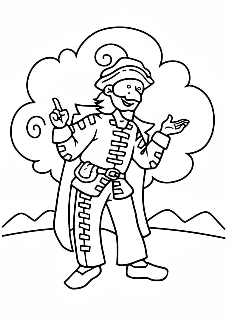 Gratis Immagine Brighella da colorare