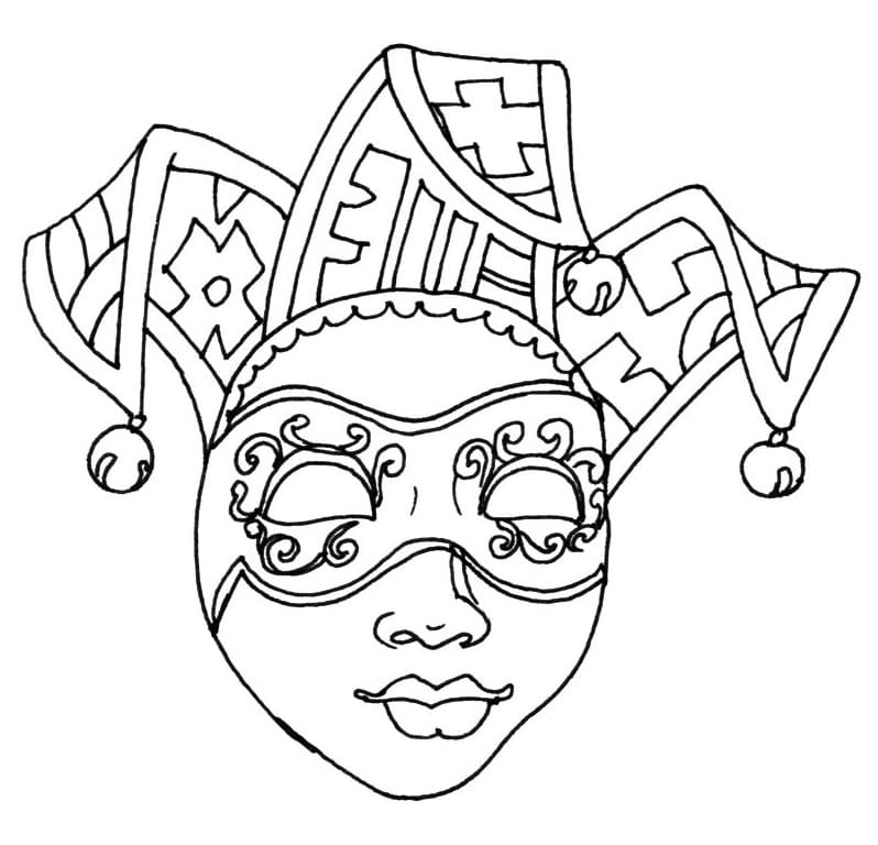 Gratis Immagine Carnevale da colorare