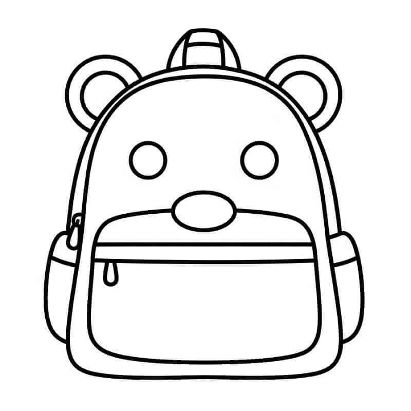 Gratis Immagine Zaino da colorare