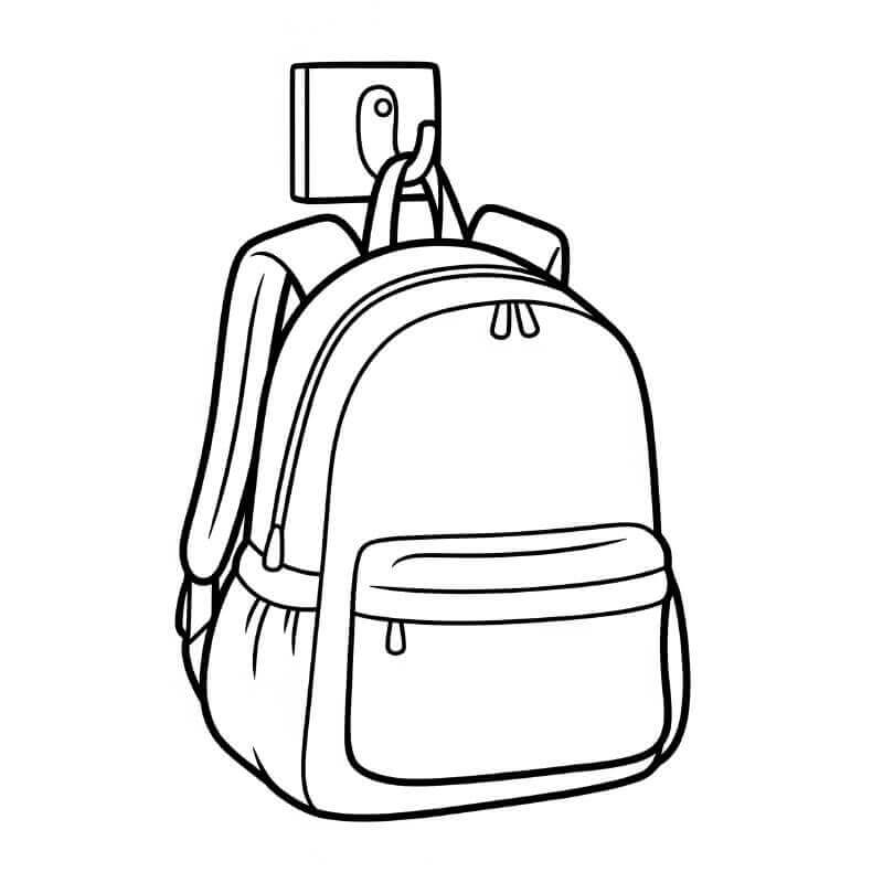 Gratis Zaino Stampabile da colorare
