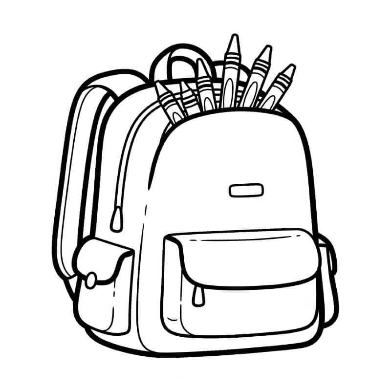 Gratis Zaino da Stampare da colorare