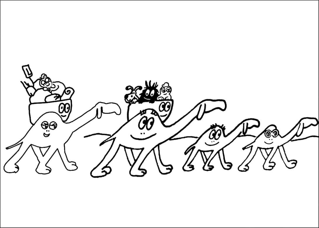 Immagine Barbapapà da colorare