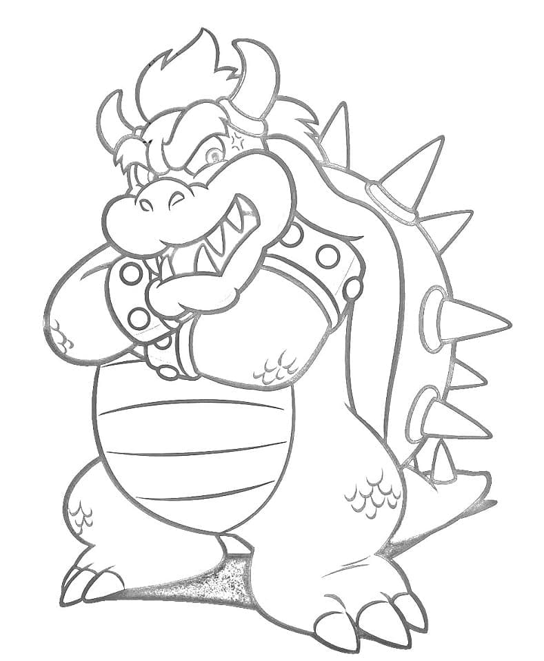 Immagine Bowser da colorare