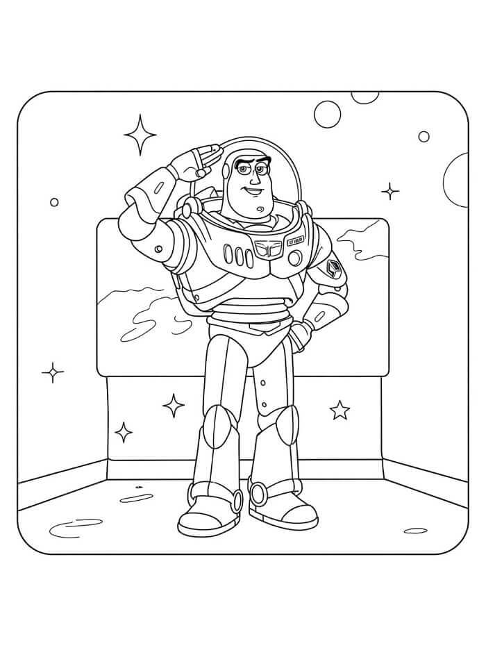 Immagine Buzz Lightyear da colorare